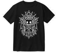 Hot Game Hollow Knight Silksong Merch - Camiseta unisex con gráfico indie para hombres y mujeres, camiseta casual para jugadores, regalo de juego, Negro, L