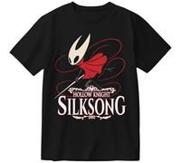 Hot Game Hollow Knight Silksong Merch - Camiseta unisex con gráfico indie para hombres y mujeres, camiseta casual para jugadores, regalo de juego, Black3, L