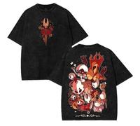 Hot Game Hollow Knight Silksong Merch Vintage Wash Camiseta Hornet Shirt Never Lose Hope Shirt Fan Ropa Casual para Jugadores, Estilo 3, M