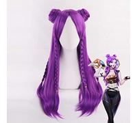 Hot Game LOL KDA Cosplay Peluca Akali Ahri Evelynn Kaisa Cosplay Peluca sintética resistente al calor Halloween Carnaval Fiesta Cos Pelucas Kaisa