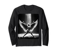 Hot Girl on T-Shirt para Hombre - Beautiful Blonde Angel - BW Manga Larga
