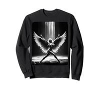 Hot Girl on T-Shirt para Hombre - Beautiful Blonde Angel - BW Sudadera