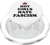 Hot Girls Hate Fascism Resist Anti Fascism Fall of Fascism PopSockets PopGrip para MagSafe