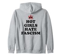 Hot Girls Hate Fascism Resist Anti Fascism Fall of Fascism Sudadera con Capucha