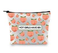 Hot Girls Have IBS - Bolsa de maquillaje para síndrome del intestino irritable, regalo de concienciación sobre el síndrome del intestino irritable, regalo de guerrero IBS regalo de enfermedad crónica,