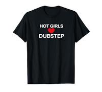 Hot Girls Heart Dub Step Music Festival Rave or The After Camiseta