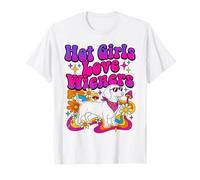Hot Girls Love Wieners Perro Salchicha Groovy Estilo Retro Camiseta