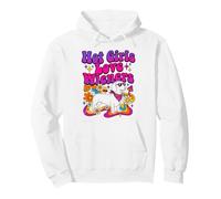 Hot Girls Love Wieners Perro Salchicha Groovy Estilo Retro Sudadera con Capucha