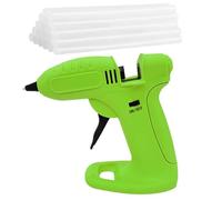 Hot Glue Machine - Rechargeable Cordless Glue Pen with 2600mah Battery | Quick Heating Craft Tool for Decoration Model Making Projects, Scrapbooking Wrapping School Home Hobbyists, Green Yellow Black