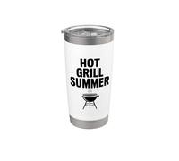 Hot Grill Verano BBQ Lover Foodie Vaso térmico de acero inoxidable de doble pared