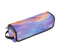Hot Hair Tools - Bolsa de viaje con alfombrilla extraíble resistente al calor, a prueba de polvo, para alisadores de pelo, rizador, secador de pelo, azul melocotón y morado