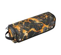 Hot Hair Tools - Bolsa de viaje con almohadilla resistente al calor, a prueba de polvo, para alisar el cabello, rizador, secador de pelo, mármol dorado negro