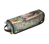 Hot Hair Tools - Bolsa de viaje con almohadilla resistente al calor, funda de transporte portátil para alisadores, rizadores, secador de pelo, bañera vintage hipopótamo