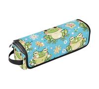 Hot Hair Tools - Bolsa de viaje y alfombrilla resistente al calor para rizadores, rizador, secador de pelo, lentejuelas falsas con purpurina azul