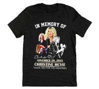 Hot In Memory of November 30 2022 Christine Mcvie Thank You Cotton ShirtBlackXL
