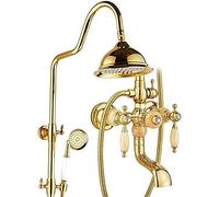 Hot Luxury Brass Jade Rineball Sawall Shower Ducha Ducha Grito De Ducha De 8 Pulgadas Ajuste De Spray Ajuste De La Altura Homontrol De La Pared De La Pared Del Grifo