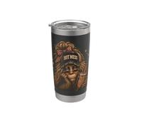 Hot Mess Bigfoot Coffee Is My Survival Juice Mujer Vaso térmico de acero inoxidable de doble pared