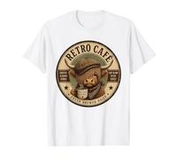 Hot Mess Caffeine Queen, Bonito Lazo Rosa café con Forma de Vaca de Las Highlands Camiseta gráfica económica, Hombre, Blanco, XL