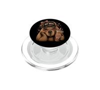 Hot Mess Capybara Apoyo Emocional Café PopSockets PopGrip para MagSafe