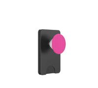 Hot Pink and Pink Stripes Geometric Vertical Lines Pattern PopSockets PopWallet para MagSafe
