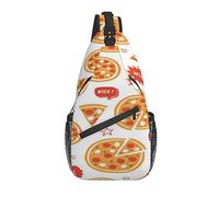 Hot Pizza In The Oven Sling Backpack Chest Crossbody Bag Mochila Informal para Hombres y Mujeres