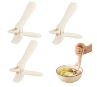 Hot Plate Gripper Set, Non-Slip Adjustable Clip, Ergonomic Anti-Scald Handle with Silicone, Insulation Clip Kitchen Tool, Versatile Plate Gripper for Cooking and Essential Microwave Accessory for Pots