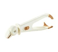 Hot Plate Gripper Tongs - Bowl Holder Clamp for Kitchen Use | Non-Slip Handle Food Clip, Heat-Resistant Dish Lifter for Microwave Oven Cooking Fryer Pot Baking Steamer Serving, 7x6.4x24cm Red, White