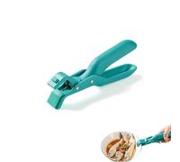 Hot Plate Grippers, Silicone Non-Slip Heat Insulation Anti-Scald Clip - One-Handed Bowl and Plate Holder with Non-Slip Silicone for Microwave, Oven, Cooking (Green)