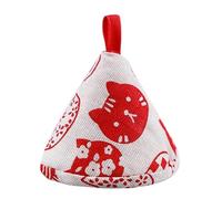 Hot Pot Lid Handle Oven Mitts | Insulated Non-Slip Triangular Kitchen Gloves With Cat Design, Heat-Resistant Protector For Cooking, Baking, Grill, BBQ, Smoker, Outdoor, Apartment & Home Kitchen Use