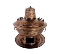 Hot Pot Olla Caliente Olla De Carbón For Estofado, Caliente Cobre, Martillo Manual, For Tradicional, For Sopa, Utensilios Cocina For Fiesta En Casa Comercial Cocina(34cm)