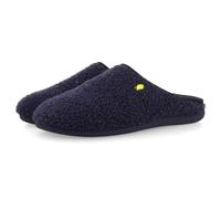 Hot Potatoes ANTWERP - Zapatillas de Estar por Casa, Pelo Tipo Borreguito, Plantilla Extraíble de Poliéster Reciclado y Suela de Goma Natural con Virutas de EVA Reciclada, Color Azul Marino, Talla 44