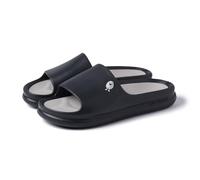 HOT POTATOES Gill, Chanclas Unisex Adulto, Negro, 44 EU Ancho