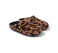 Hot Potatoes, Modelo AUDUBON, Pantuflas de pelo con print Leopardo, zapatillas de estar por casa para Mujer, Planta acolchada de pelo y extraíble, suela caucho natural muy flexible