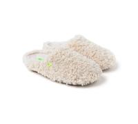 Hot Potatoes, Modelo EDMORE, Pantuflas de pelo rizado, Zapatillas de estar por casa de pelo efecto borreguito y brillo para Mujer. Planta acolchada de pelo y extraíble, suela caucho natural y flexible