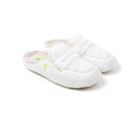 Hot Potatoes, Modelo HARRIETTA Zapatillas de estar por casa tipo Babucha de pelo largo con detalle antifaz en el corte para Mujer. lanta acolchada de pelo y extraíble, suela caucho natural y flexible.