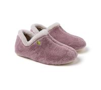 HOT POTATOES, Modelo KERRICK, Pantuflas de pelo y talón cerrado, Zapatillas de estar por casa Mujer, Ligeras piso flexible y formato viaje, Planta acolchada y de pelo suave, Suela caucho natural