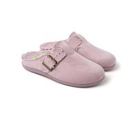 Hot Potatoes, Modelo LICHFIELD, Pantuflas zueco de Microfibra Bamara, Zapatillas de estar por casa para Mujer, Ligeras y piso flexible, Planta de pelo efecto borreguito. Suela de EVA reciclada