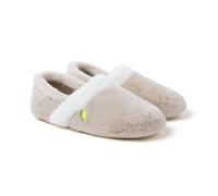 Hot Potatoes, Modelo OWOSSO, Pantuflas de pelo con talón cerrado, Zapatillas de estar por casa para Mujer, Piso flexible y formato viaje, Forro pelo, Planta acolchada y extraíble, Suela caucho natural