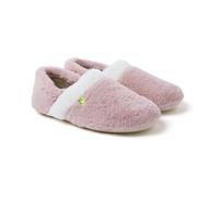 Hot Potatoes, Modelo OWOSSO, Pantuflas de pelo con talón cerrado, Zapatillas de estar por casa para Mujer, Piso flexible y formato viaje, Forro pelo, Planta acolchada y extraíble, Suela caucho natural
