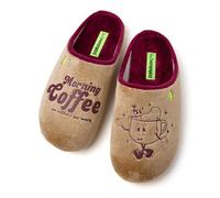 Hot Potatoes, Modelo PINCKNEY, Pantuflas tipo Babucha de pelo con frase en el corte. Zapatillas de estar por casa Hombre. Plantilla de pelo, acolchada y extraíble. Suela de EVA reciclada flexible