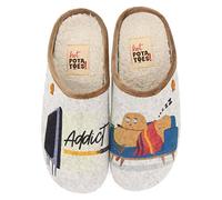 HOT POTATOES NOVIGRAD, Pantuflas Mujer, Gris, 40 EU