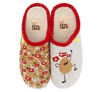 HOT POTATOES OULART, Pantuflas Mujer, Gris, 40 EU