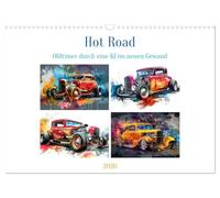 Hot Road - Oldtimer durch eine KI im neuen Gewand (Wandkalender 2026 DIN A3 quer), CALVENDO Monatskalender: Tauchen Sie ein in die aufregende Welt der ... Asphalt trifft und Nostalgie auf pure Kraft.