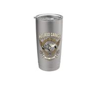 Hot Rod Garage USA Vintage Muscle Classic Cars Equipo alado Vaso térmico de acero inoxidable de doble pared