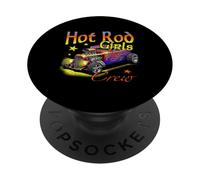 Hot Rod Girls Crew Damas con Muscle Cars Tuning modificación PopSockets PopGrip Adhesivo