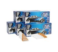 Hot Rod Tubos para cigarrillos, 200 unidades por caja, tamaño king liso (paquete de 5)