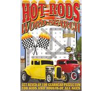 Hot Rods Word Search: Easy To Read Print With 50+ Puzzles About Hot Rods, Gearheads, Muscle Cars, And More | 6x9 inch, 110 pages | Gift For Holidays, Vacations, and Spare Time