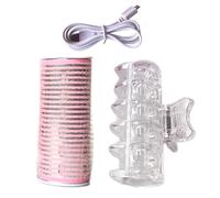 Hot Rollers Hair Curlers, USB Hair Roller, Electric Hair Curlers, Self-Adhesive Hair Rollers, Efficient Hair Curling Solution, Portable Heat Hair Rollers, Hair Curling Tools for All Types