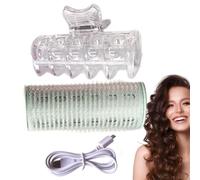 Hot Rollers - Rizadores de pelo con USB, rulos eléctricos, herramientas portátiles para peinar, autoadhesivas para un peinado sin esfuerzo