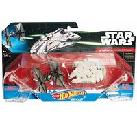 Hot Ruedas Star Wars The Force Awakens Tie Fighter Vs. Millennium Falcon 2-Pack